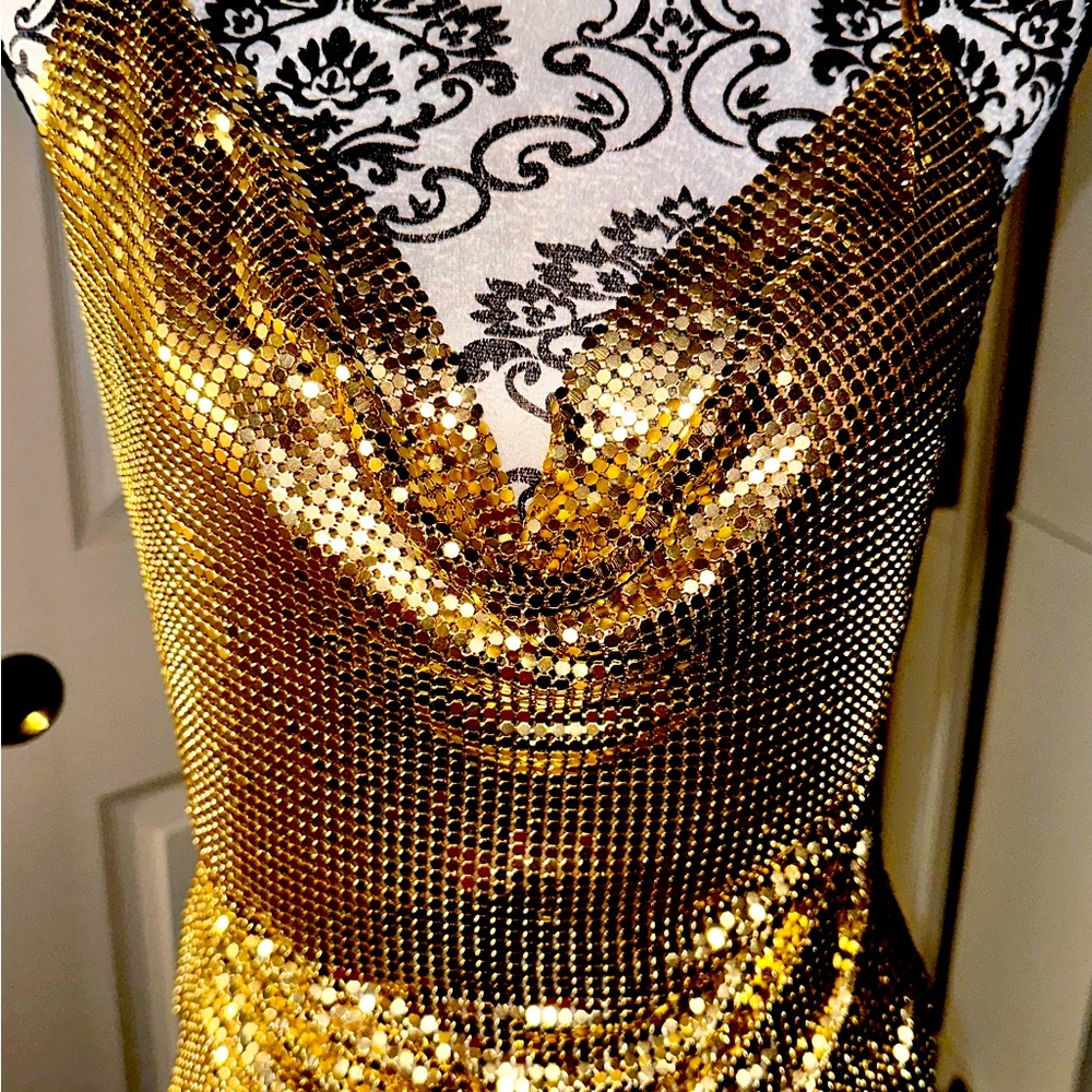 Metallic sexy top